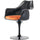 Black and Luxurious Orange Chelsea Armchair