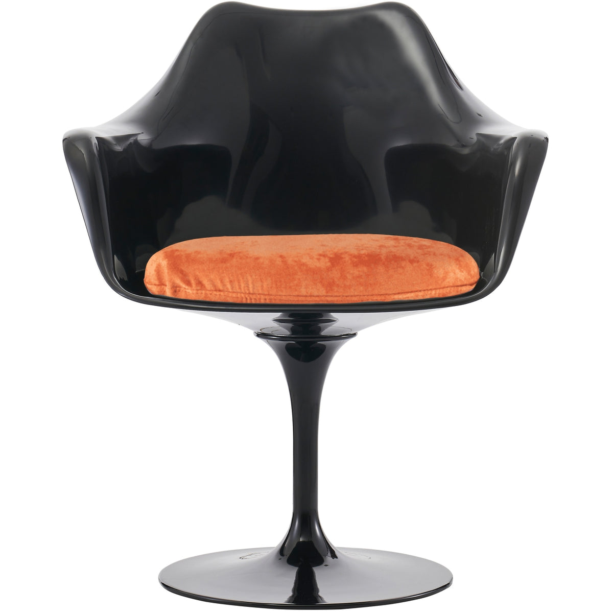 Black and Luxurious Orange Chelsea Armchair