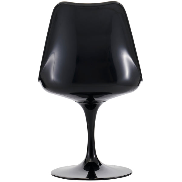 Black and Orange PU Chelsea Side Chair