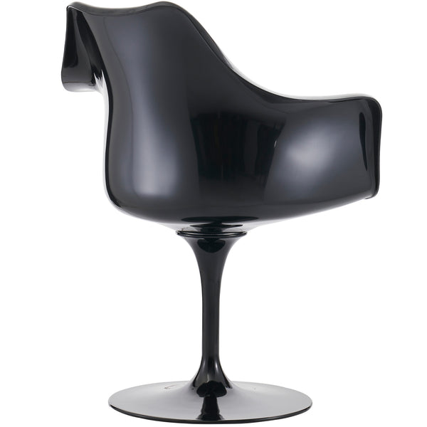 Black and Orange PU Chelsea Armchair