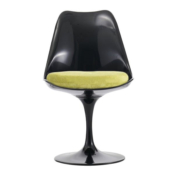 Black and Luxurious Green Chelsea Side Chair