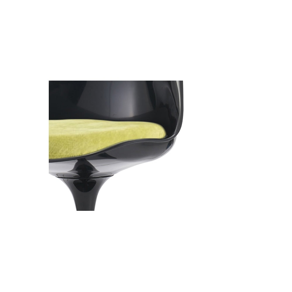 Black and Luxurious Green Chelsea Side Chair