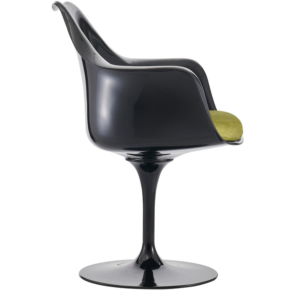Black and Luxurious Green Chelsea Armchair