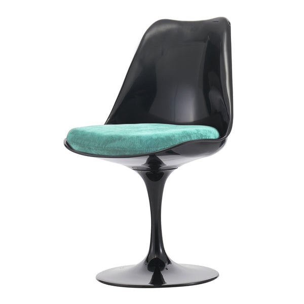 Black and Luxurious Turquoise Chelsea Side Chair