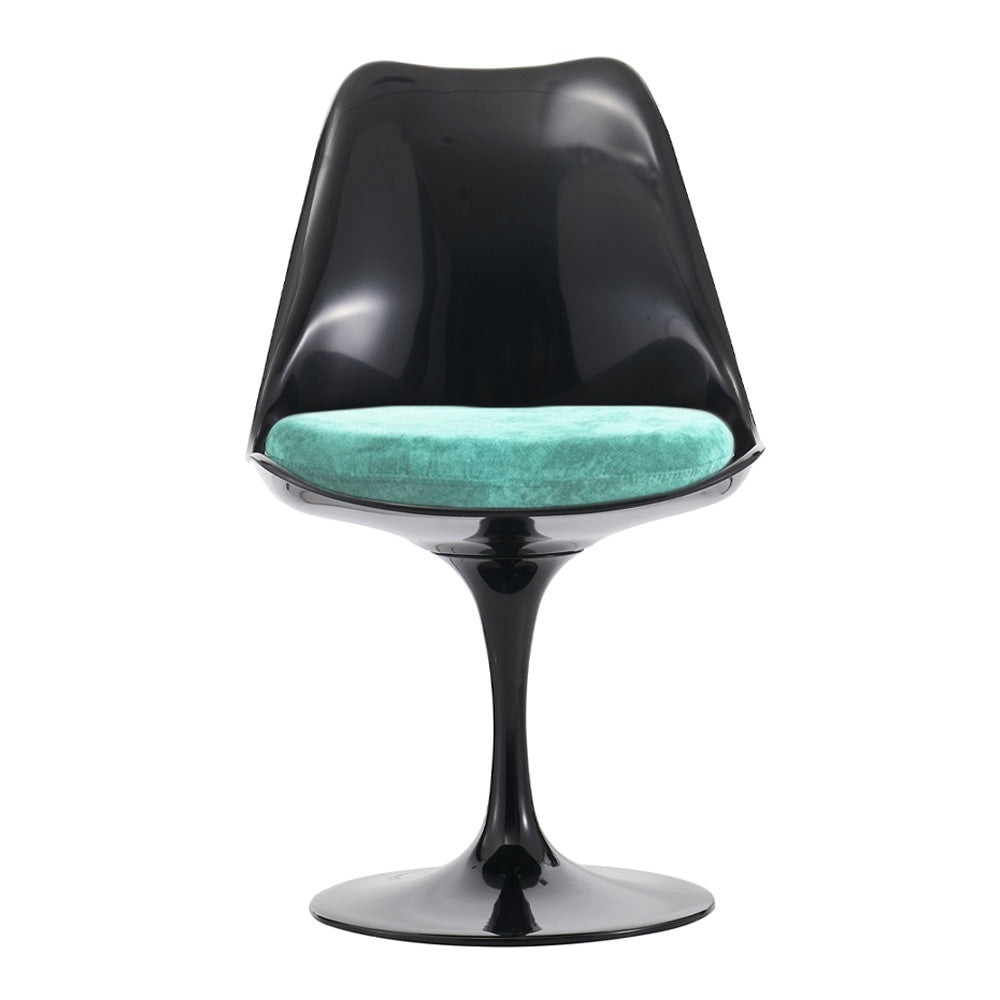 Black and Luxurious Turquoise Chelsea Side Chair