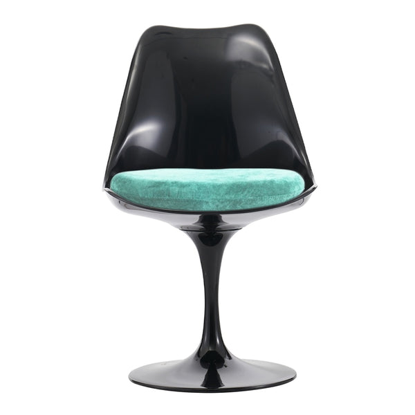 Black and Luxurious Turquoise Chelsea Side Chair