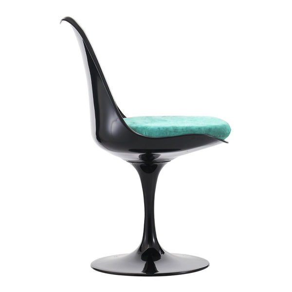 Black and Luxurious Turquoise Chelsea Side Chair