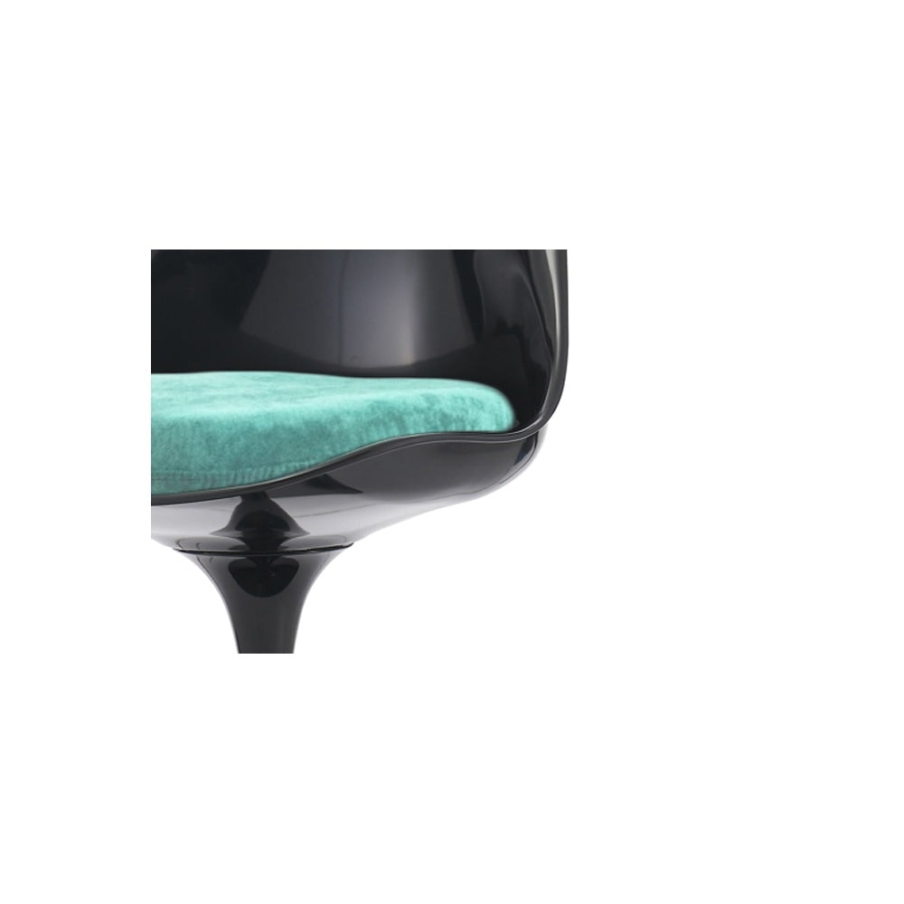 Black and Luxurious Turquoise Chelsea Side Chair