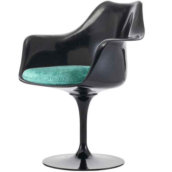 Black and Luxurious Turquoise Chelsea Armchair