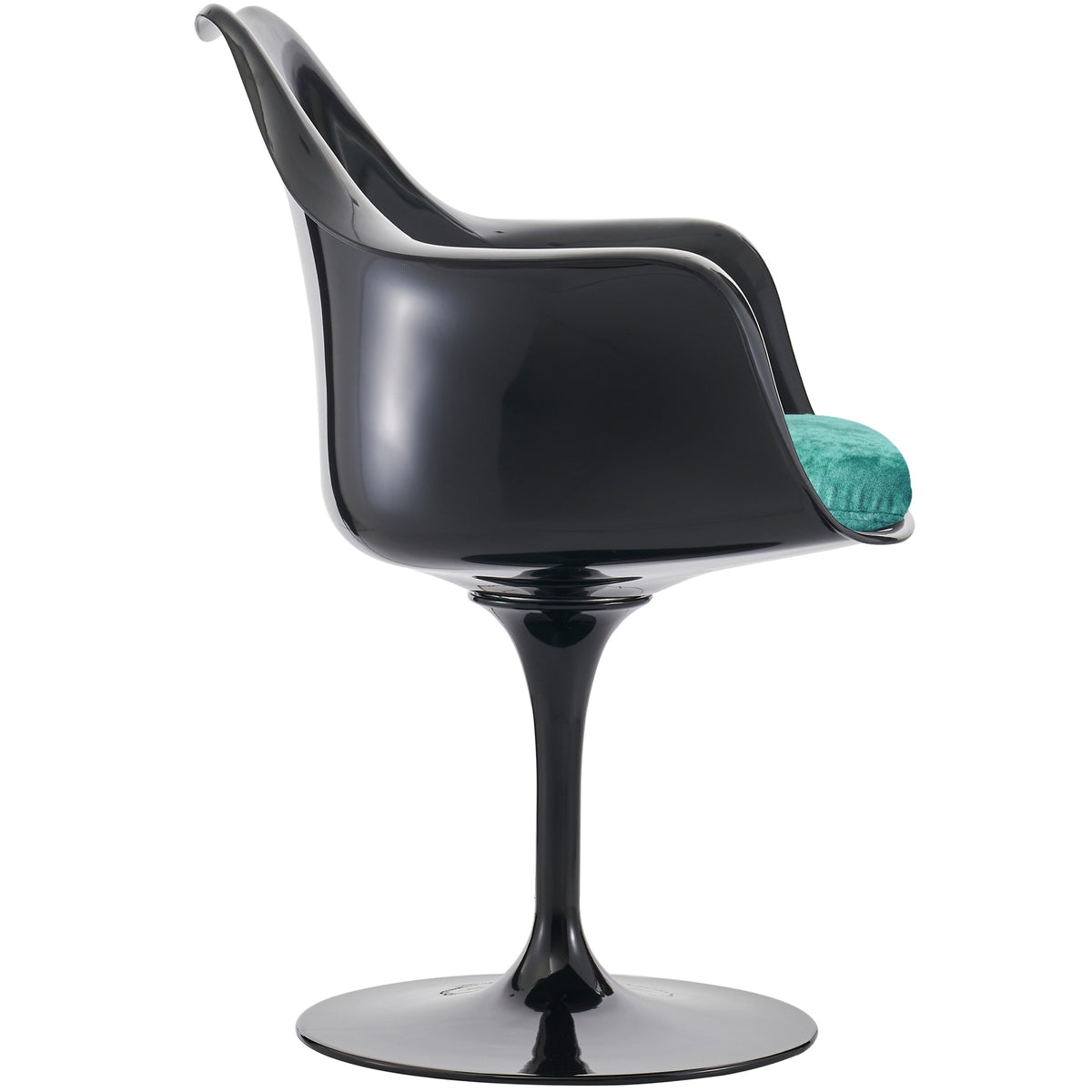 Black and Luxurious Turquoise Chelsea Armchair
