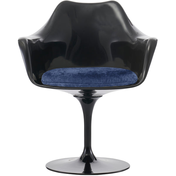 Black and Luxurious Blue Chelsea Armchair