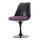 Black and Luxurious Purple Chelsea Side Chair