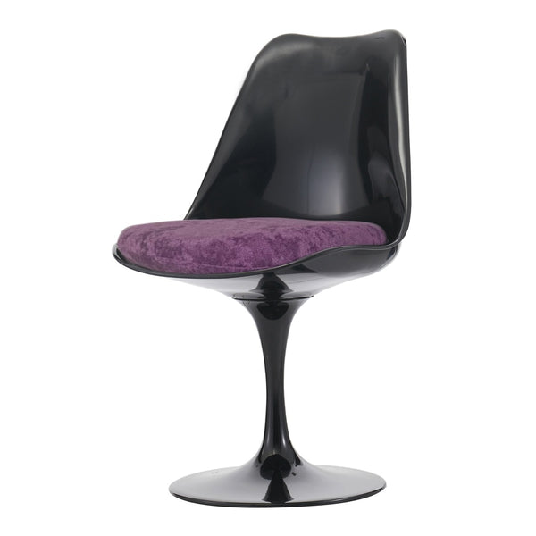 Black and Luxurious Purple Chelsea Side Chair
