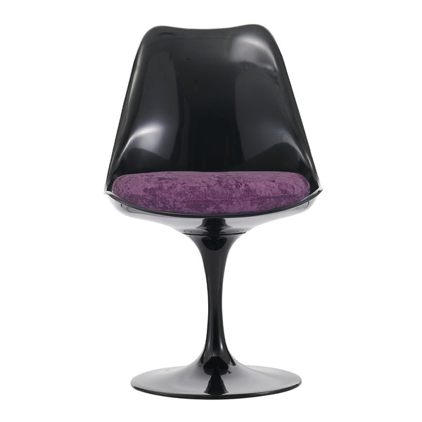 Black and Luxurious Purple Chelsea Side Chair
