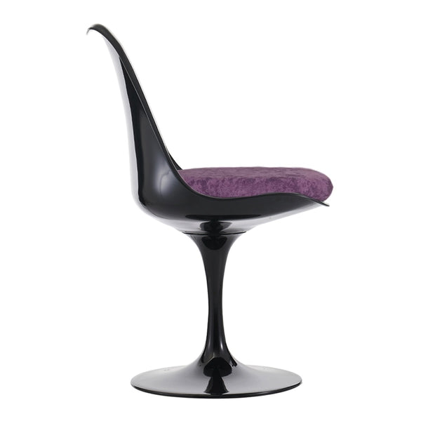 Black and Luxurious Purple Chelsea Side Chair