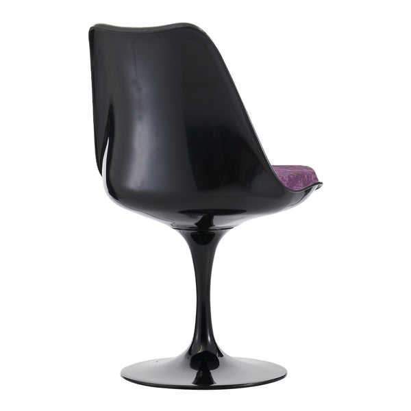 Black and Luxurious Purple Chelsea Side Chair