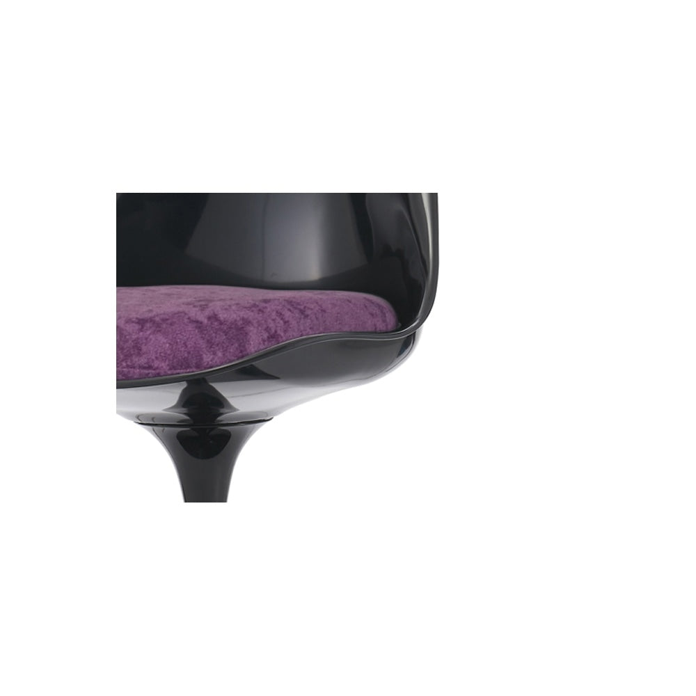 Black and Luxurious Purple Chelsea Side Chair
