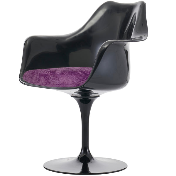 Black and Luxurious Purple Chelsea Armchair