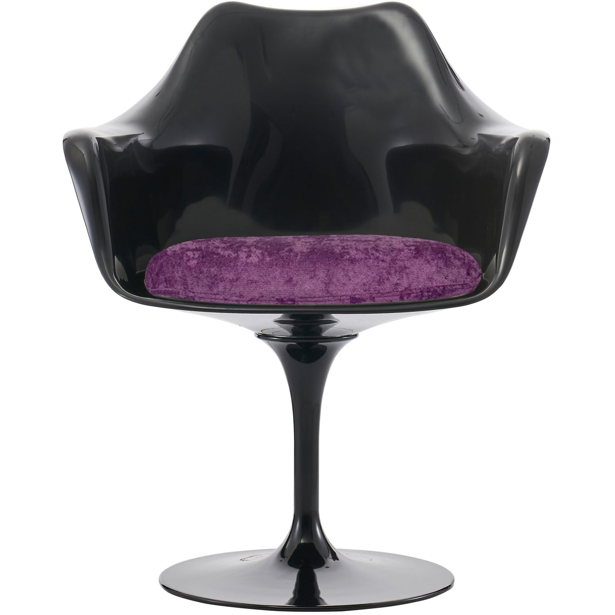 Black and Luxurious Purple Chelsea Armchair