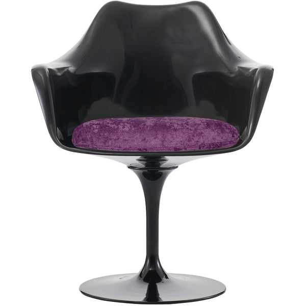 Black and Luxurious Purple Chelsea Armchair