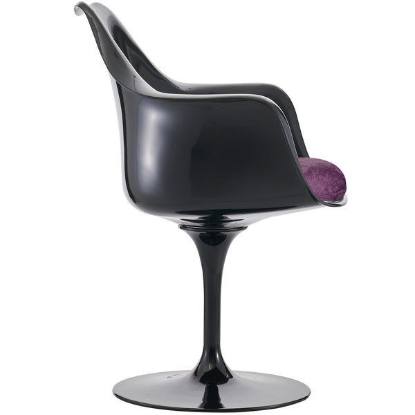 Black and Luxurious Purple Chelsea Armchair