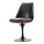 Black and Purple PU Chelsea Side Chair