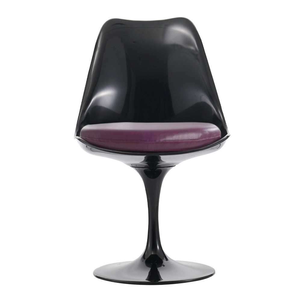 Black and Purple PU Chelsea Side Chair