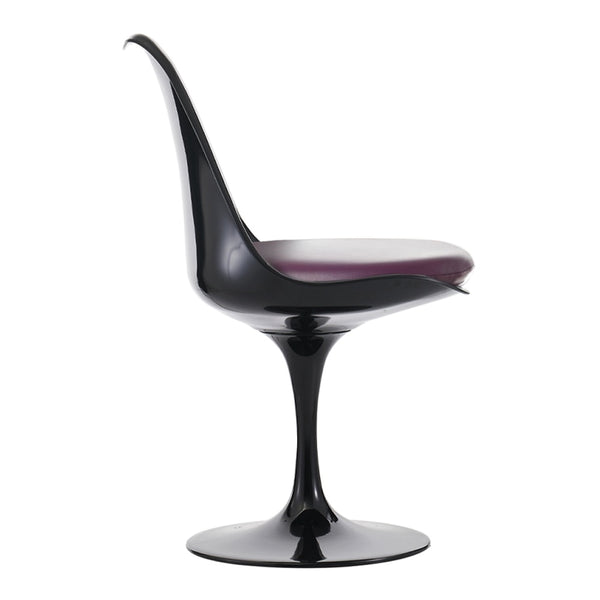 Black and Purple PU Chelsea Side Chair