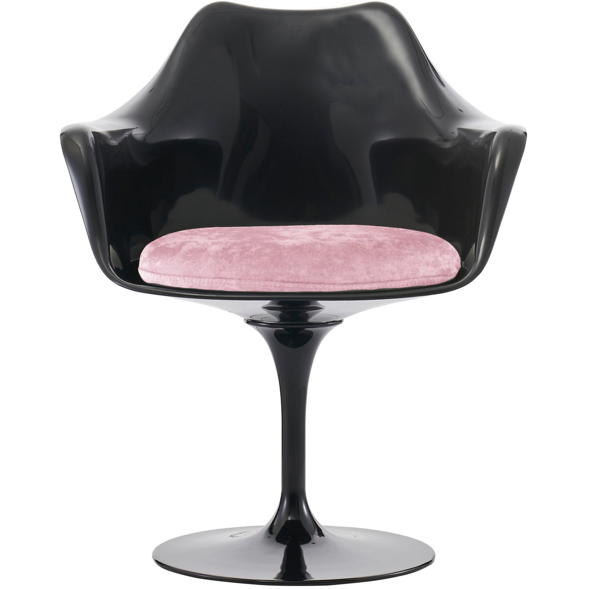 Black and Luxurious Light Pink Chelsea Armchair