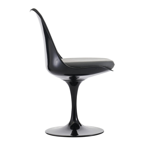 Black and Grey PU Chelsea Side Chair