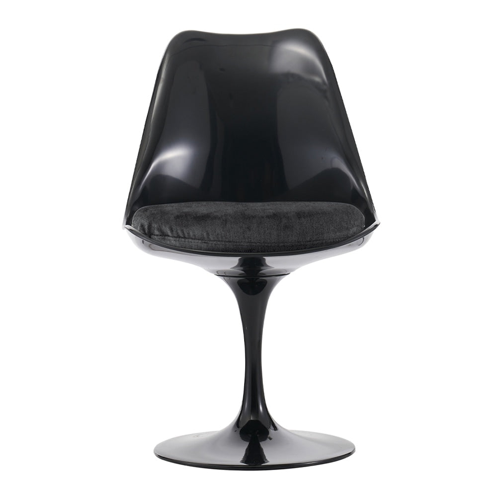 Black and Luxurious Black Chelsea Side Chair