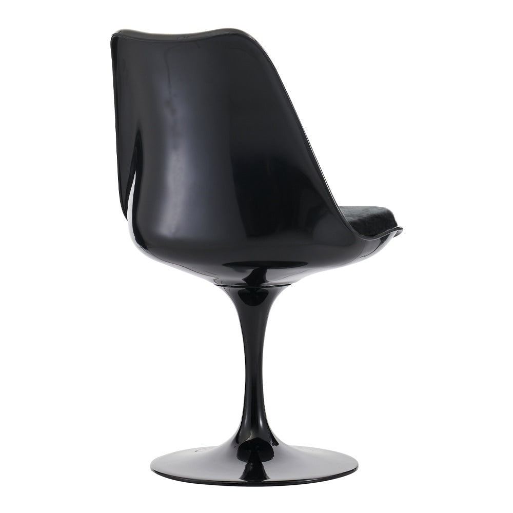 Black and Luxurious Black Chelsea Side Chair