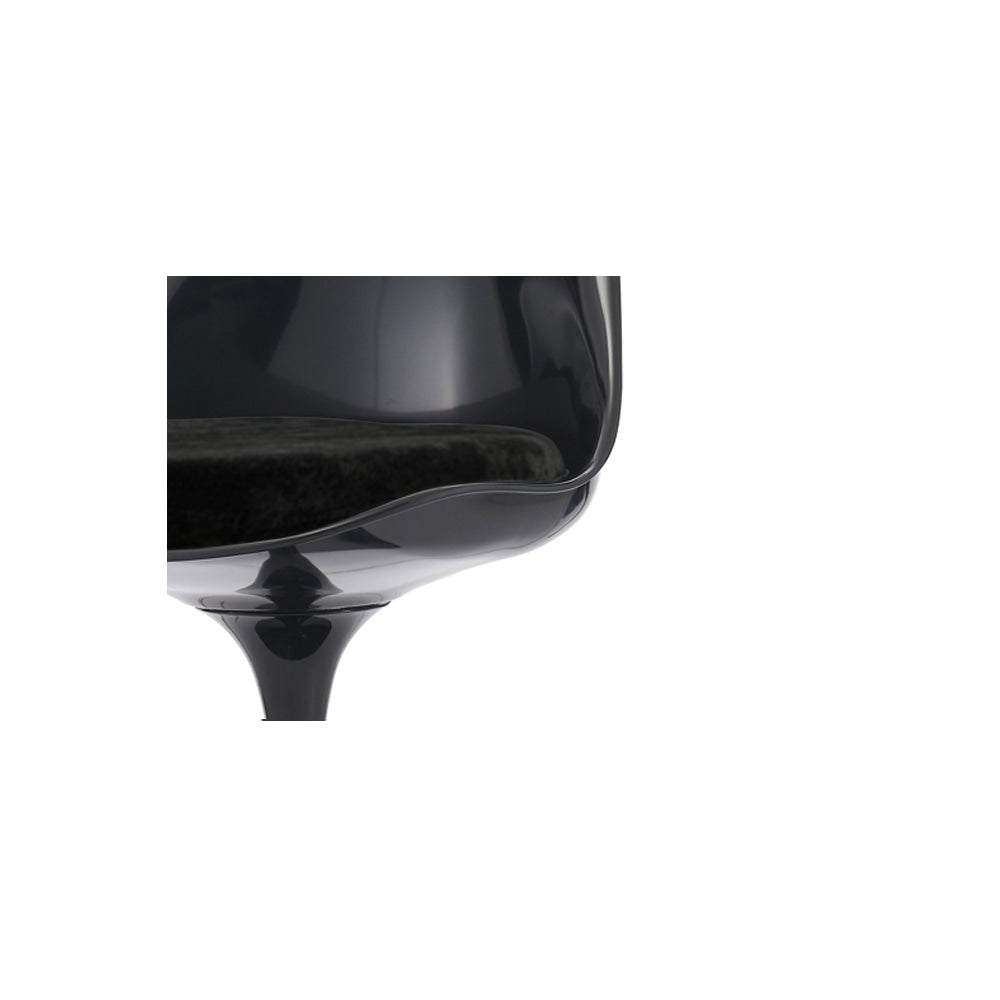 Black and Luxurious Black Chelsea Side Chair