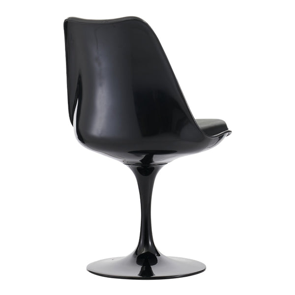 Black and Black PU Chelsea Side Chair