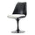 Black and White PU Chelsea Side Chair