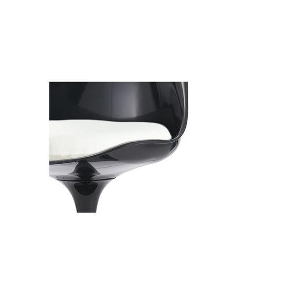 Black and White PU Chelsea Side Chair