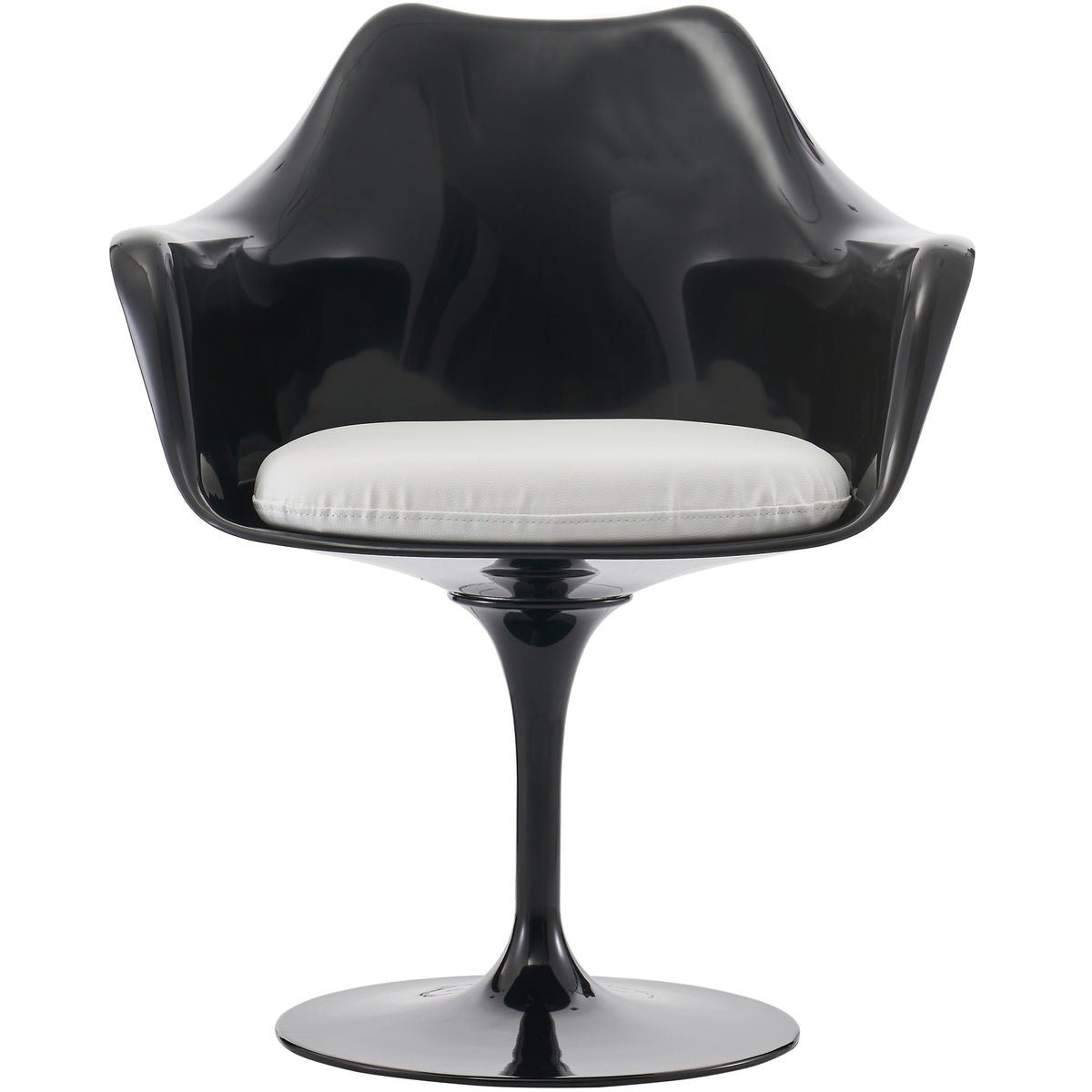 Black and White PU Chelsea Armchair
