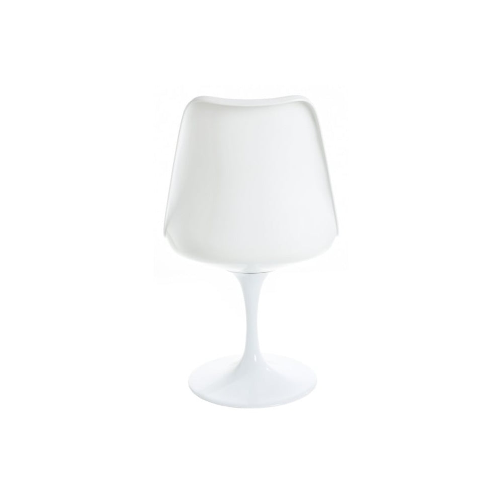 White and Textured Dark Grey Chelsea Side Chair