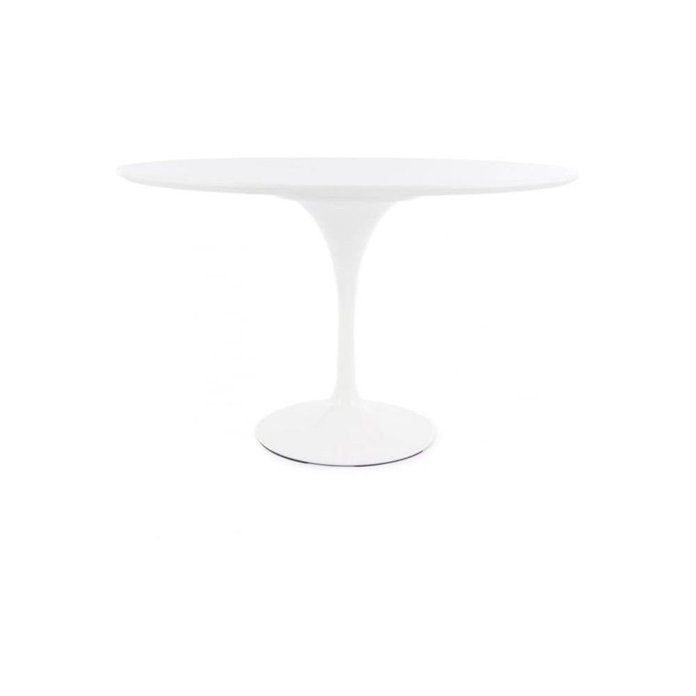 Chelsea Set - White Large Circular Table with Four Chairs - Various Colours