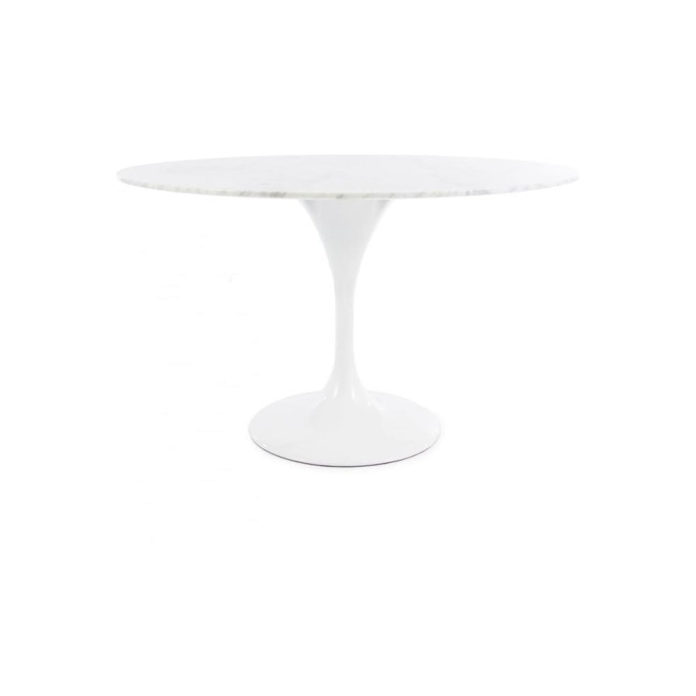 Chelsea Set - Marble Large Circular Table with Four Chairs - Various Colours