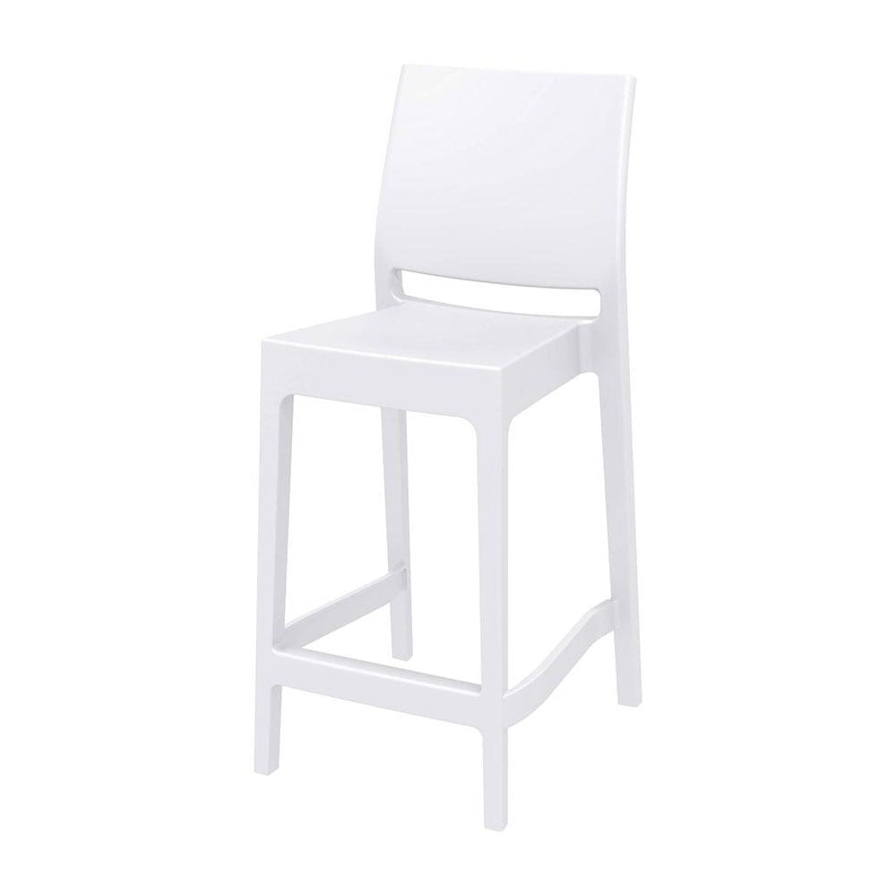 Maya Plastic Mid Height Bar Stool - Various Colours Available (PACK OF 2)