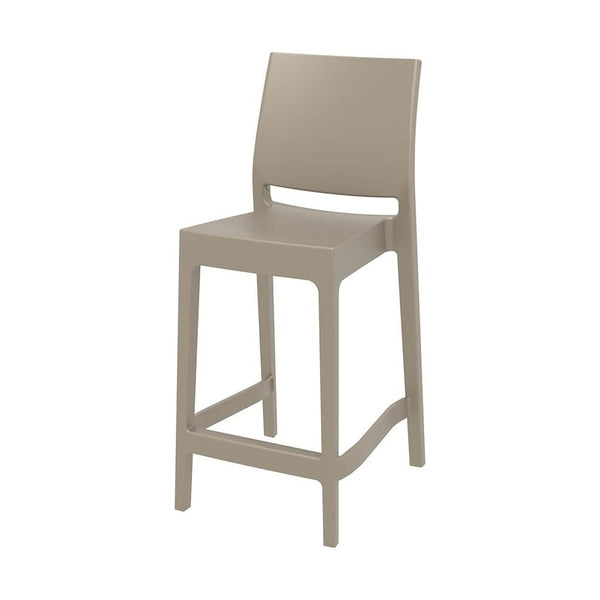 Maya Plastic Mid Height Bar Stool - Various Colours Available (PACK OF 2)