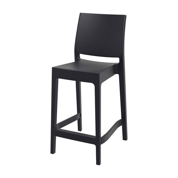Maya Plastic Mid Height Bar Stool - Various Colours Available (PACK OF 2)