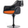 Black And Textured Orange Chelsea Armchair