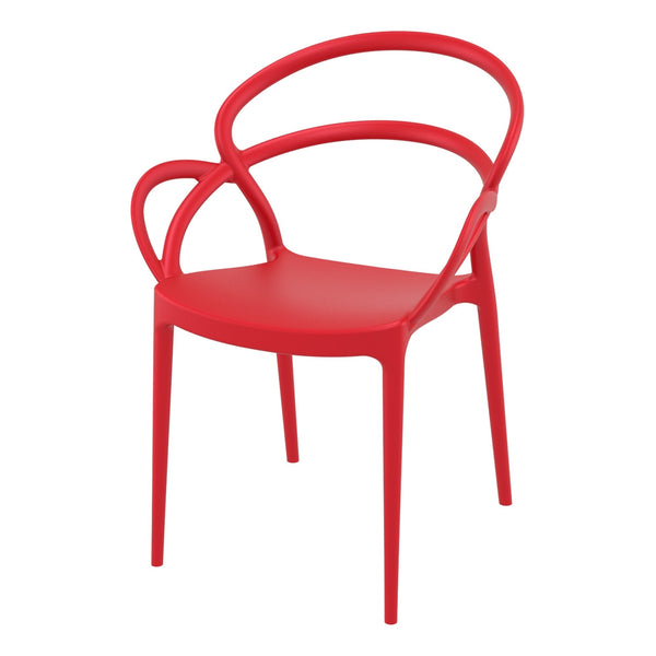 Mila Stackable Plastic Armchair - Various Colours (PACK OF 2)