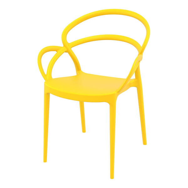Mila Stackable Plastic Armchair - Various Colours (PACK OF 2)