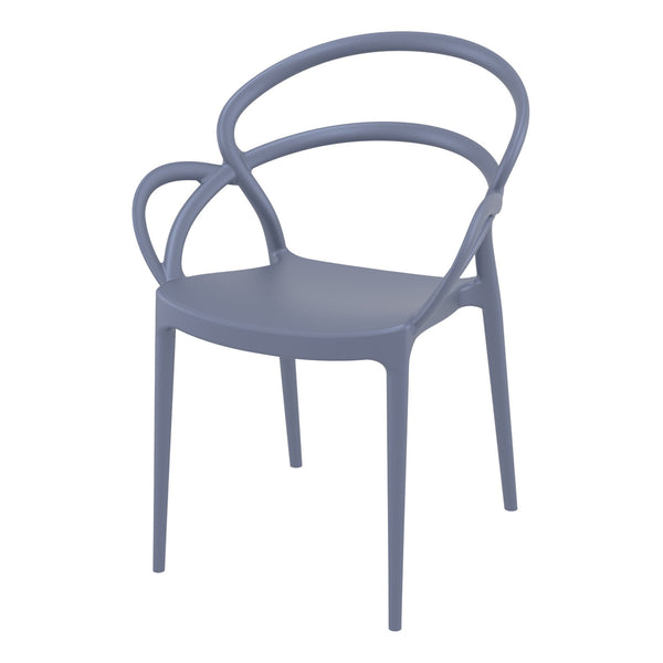 Mila Stackable Plastic Armchair - Various Colours (PACK OF 2)