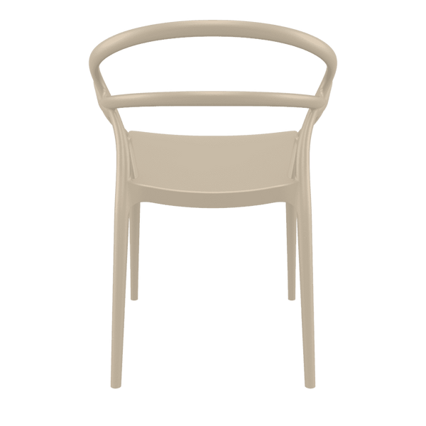 Mila Stackable Plastic Armchair - Various Colours (PACK OF 2)