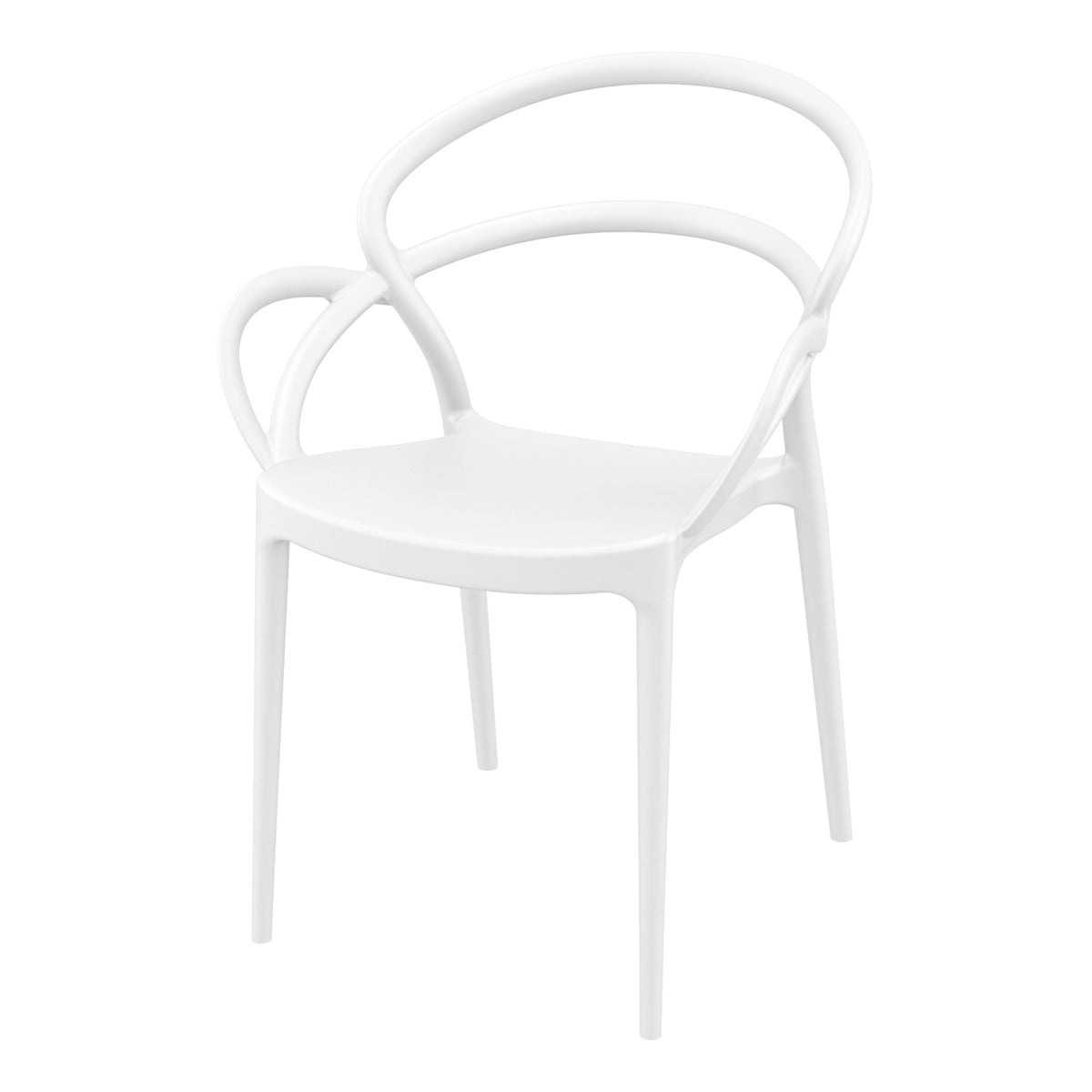 Mila Stackable Plastic Armchair - Various Colours (PACK OF 2)