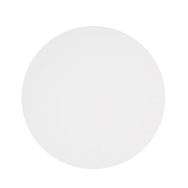 Soho Large White Circular Dining Table with Black Wood Legs